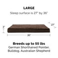 thumbnail image 3 of FurHaven Ultra Plush Cooling Memory Foam Deluxe Mattress Pet Bed for Dogs & Cats - Chocolate, Large, 3 of 11