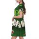 thumbnail image 2 of Easygdp Merry Christmas para Vestido Transpirable de Mujer, Vestido Suelto de Manga Corta con Pliegues y Bolsillos para el Verano, 2 of 6