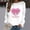 White, variant on Oplxuo Womens Breast Cancer Awareness Shirts Pink Ribbon Long Sleeve Pullover Crewneck Sweatshirt Breast Cancer Survivor Tops