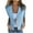 Light Blue, variant on ZVNAΖH Women's Casual Light Weight Thin Jacket Slim Coat Short Sleeve Blazer Lapel Two Button Office Blazers