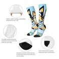 thumbnail image 3 of Masiiu Bluey Print Adult Crew socks, Comfortable Novelty Colorful Patterned, Breathable, Stylish Colorblock for Men Women, 3 of 6