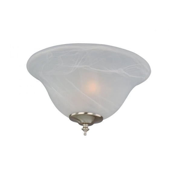 Basic-Max-Ceiling Fan Light Kit by Maxim 992732SN in Nickel Finish