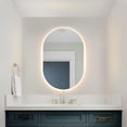 thumbnail image 2 of SAFAVIEH Jax 24 Inch Aluminum Led Mirror, White, 2 of 13