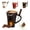 Black, variant on Chocolate Fondue Mug with Fork, Sweet Melting Cup Set for Chocolate and Cheese, Ideal Gift for Date Nights, Birthdays, Anniversaries and Weddings