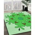 thumbnail image 2 of Ahgly Company Indoor Rectangle Patterned Stoplight Go Green Area Rugs, 7' x 10', 2 of 6