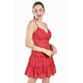thumbnail image 4 of Vestido con encaje y volantes Roman Fashion/Juvenil, 6261 (Rojo) rojo EG, 4 of 6