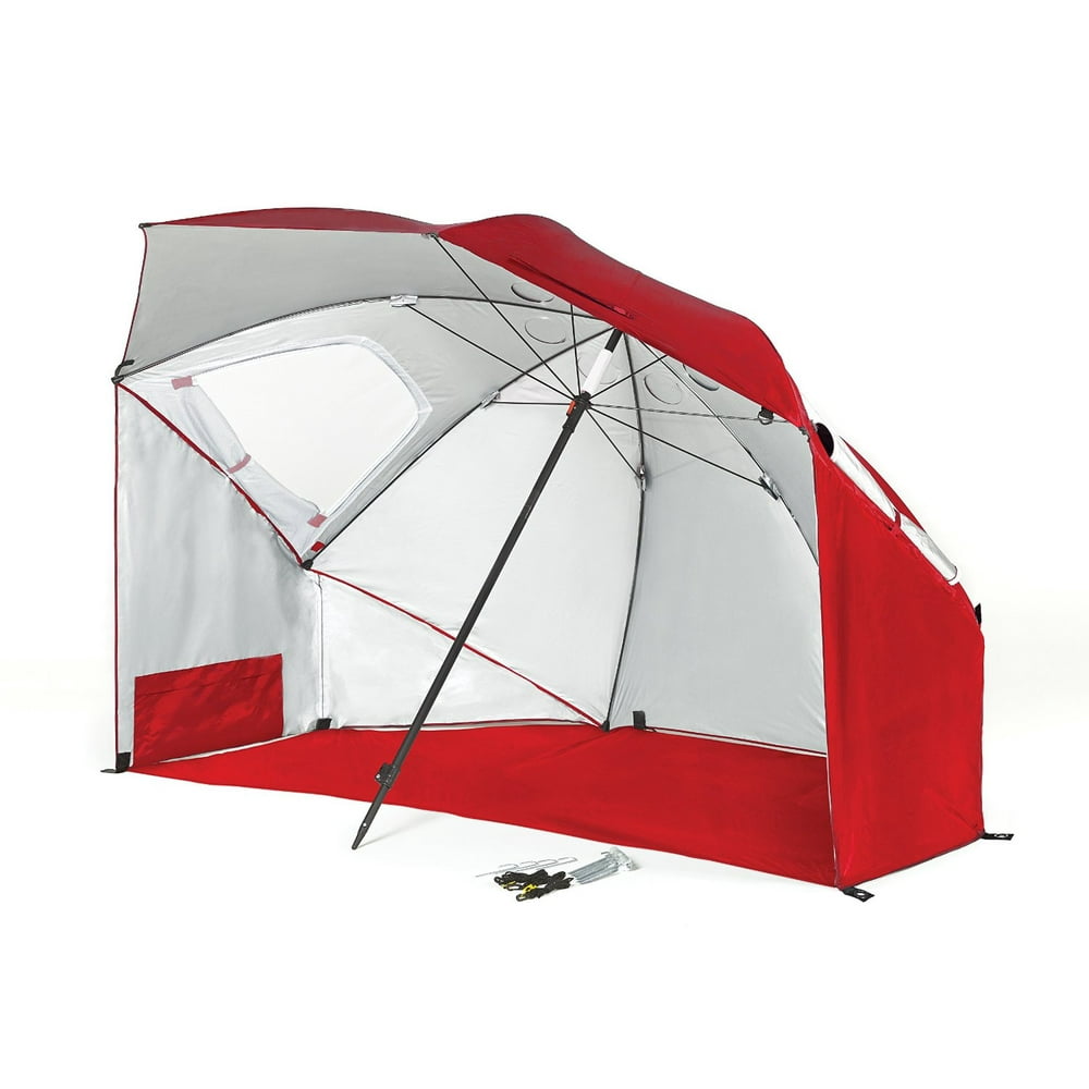 SportBrella PLUS Umbrella with Floor, Firebrick Red