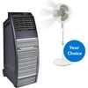 KuulAire Portable Evaporative Cooling Unit with 600 Sq. Ft. Cooling Capacity, Grey PACKA77 & Bonus Misting Fan Value Bundle