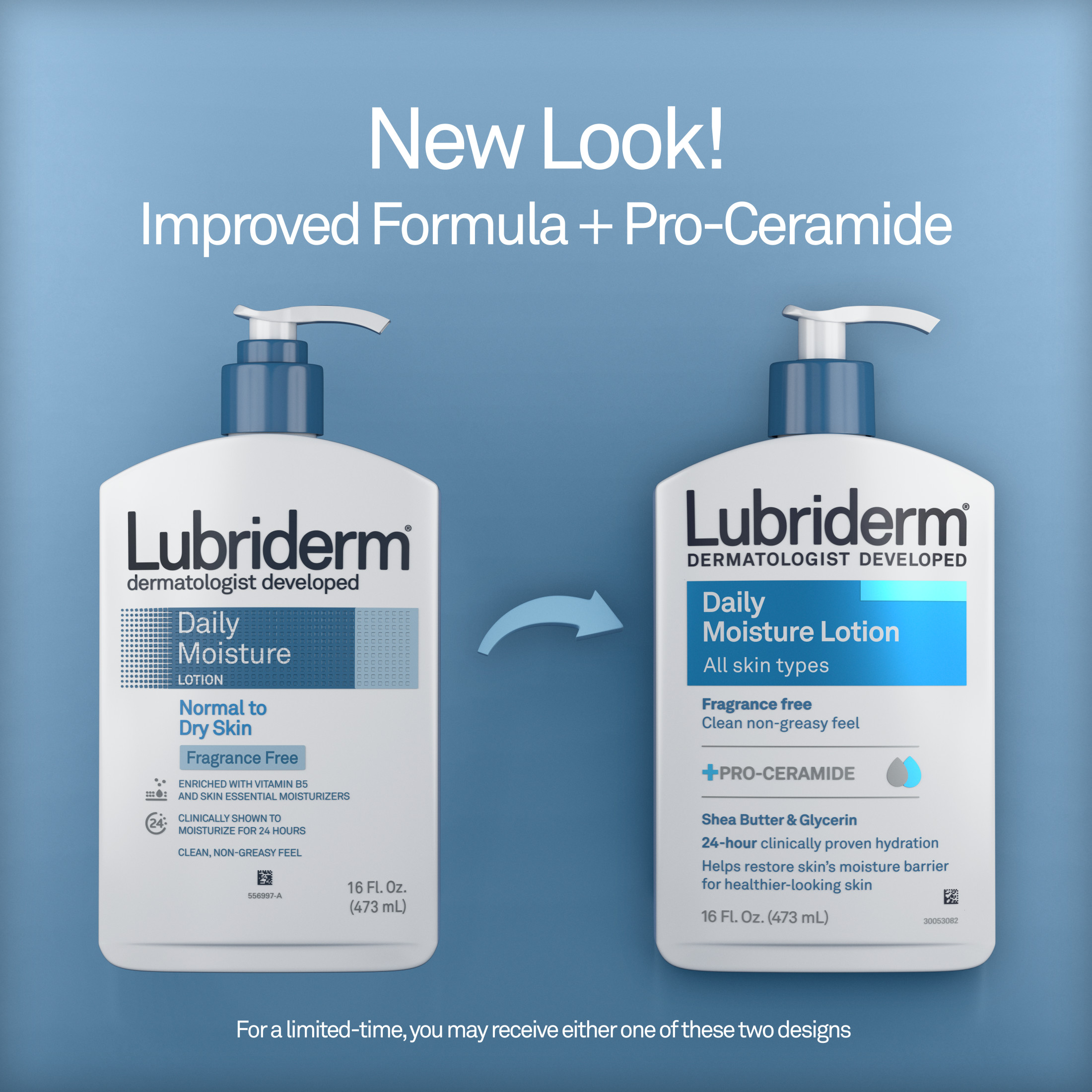 Lubriderm Daily Moisture Full Body Lotion, Fragrance-Free Moisturizer, 16 oz - image 4 of 10