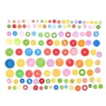 thumbnail image 2 of Miangastore Round Plastic Sewing Buttons Assorted Color 660Pcs 1.6X1.2X1.2In, 2 of 9