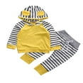 thumbnail image 1 of Ensemble de Pantalons Longs pour Bébés Garçons Filles à Capuche Rayé, 1 of 5