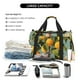 thumbnail image 5 of Disketp Retro Warm Lemon Flower Bolsa de Viaje Tipo Duffle, Bolso de Mano para Fin de Semana para Mujer, Bolsa de Gimnasio Ligera para Hombre, Esencial para Viajes, 5 of 7
