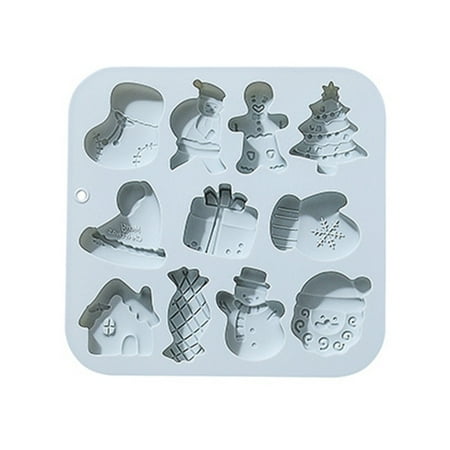 

【Ready Stock】 Christmas Series Mold DIY Christmas Tree Santa Claus Candy Mold Cake Decor Fondant Candy Tools Chocolate Mold for Baking