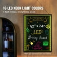 thumbnail image 2 of KFFKFF LED-Lit Notice Board, 32"x24" Erasable Luminous Sign Board with Neon Radiance, Menu Showcase with 8 Vibrant Chalk Markers and Remote Control, Adheres to Safety Regulations, 2 of 8