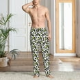 thumbnail image 2 of Kdxio Soccer and Football Pattern Men's Pajama Pants, Elastic Waist with Drawstring and Pockets, Comfortable Loungewear-Small, 2 of 6
