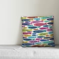 thumbnail image 2 of Creative Products Colorful School Of Fish Pattern 20x20 Spun Poly Pillow, 2 of 2