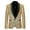 Gold, variant on Men'S Casual Fashion Suit Sequin Male Stage Personality Performance Emcee Sequin Solid Color Suit Cozy Stylish Men's Blazers