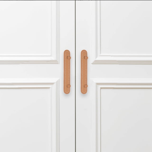 unbranded Manija Decorativa De Cuero Para Puertas Y Muebles Con Estilo Y