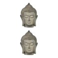 thumbnail image 1 of Billuyoard Buddha Head Statue Figurine Fengshui Home Sculpture Decoration Desktop Tipo 1 2Conjunto, 1 of 1