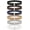 F-black+coffee+blue+yellow+grey+white, variant on 4 pack Womens Invisible Adjustable Elastic No Show Flat Buckle Stretchable Belt for Jeans Pants Dresses