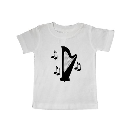 

Inktastic Harp Silhouette Music Gift Gift Baby Boy or Baby Girl T-Shirt