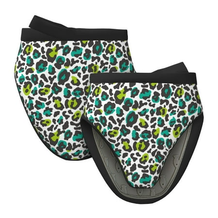 

Pofeuu Green Leopard Print Thickened Mini Silicone Oven Mitts Heat Resistant Rubber Oven Mitt Gloves Finger Pinch Grips Pot Holder Silicone Potholder