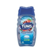 Angle View: Tums Smoothies Antacid Chewable Tablets, Berry Fusion - 60 Count