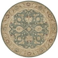 thumbnail image 4 of SAFAVIEH Antiquity Lagrange Floral Bordered Wool Area Rug, Teal Blue/Taupe, 5' x 8', 4 of 10