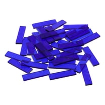 Stained Glass Strip, Transparent Navy Blue Mosaic Tiles 200g/7.05 oz