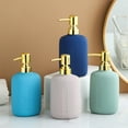 thumbnail image 2 of Dowbom Ceramic Soap Dispenser With Pump, Refillable Lotion Dispenser For Bathroom, Shampoo, 2 of 8