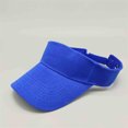 thumbnail image 2 of Prolriy Visor Hats for Women Male Female Baseball Cap Soild Men Women Baseball Unisex Hat Tennis Cap Sun Hat Baseball Cap Blue One Size, 2 of 3