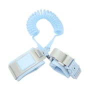 NFTIGB 2M Baby Kids Anti Lost Wrist Leash with Safety Key Lock Child Toddler Harness Wristband, Blue, Adjustable Straps, 78.7 inches / 200 cm Length, Essential Walking Travel Safety Helper