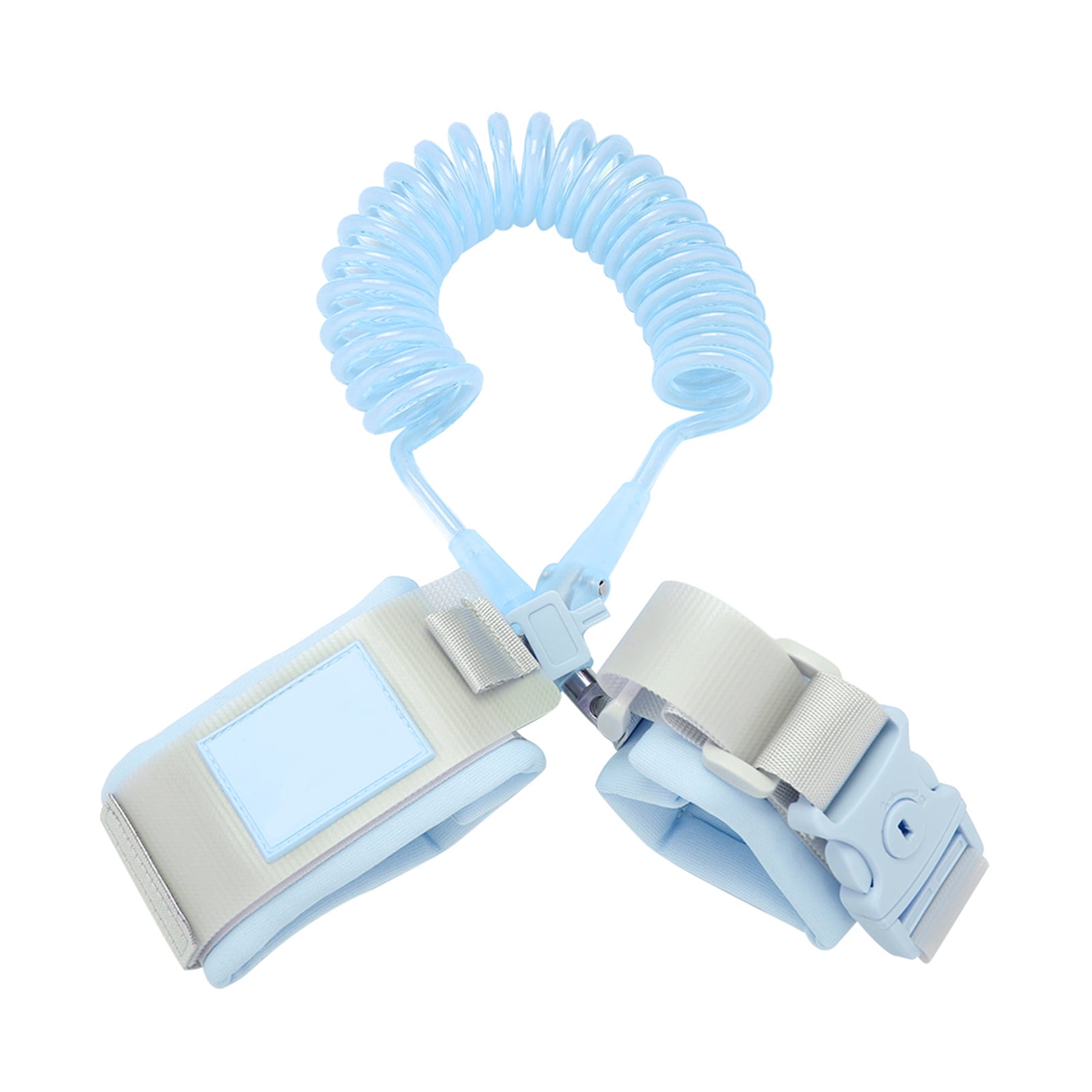 NFTIGB 2M Baby Kids Anti Lost Wrist Leash with Safety Key Lock Child Toddler Harness Wristband, Blue, Adjustable Straps, 78.7 inches / 200 cm Length, Essential Walking Travel Safety Helper