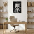 thumbnail image 4 of 1.5-Inch Thick Canvas Print Wall Art for Living Room, Bedroom, Office or Entryway – Decorative Wall Decor with Woman Reading Newspaper In Garden -24x36x1.5 in, 4 of 9