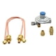 thumbnail image 1 of Regulador de Gas LP de Dos Vías Bronce Cobre Baja Presión 2.75 kpa Modelo RN-2 para 2 Tanques hasta 45 kg - Flujo Uniforme Plata, 1 of 4