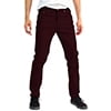 thumbnail image 6 of Alta Men Designer Fashion Slim Skinny Fit Stretch Denim Jeans Pants - Maroon - Size 38, 6 of 8