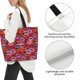 thumbnail image 3 of Fotbe Red Lips Kissing Bolsa Tote Estética de Lona con Estampado para Mujer - Bolsa Reutilizable de Hombro Casual para Vacaciones, Compras, Trabajo y Gimnasio, 3 of 8