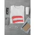 thumbnail image 3 of Brush Painted Austria Flag T-Shirt Men -Image by Shutterstock, Male Medium, 3 of 4