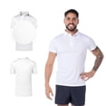 thumbnail image 3 of Playera Tipo Polo para Caballero, Color Blanco, Talla Mediana, 100% Poliéster. Yazbek C1502, 3 of 3