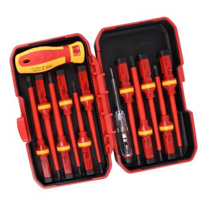 Ensemble de tournevis isolants, ensemble de tourne-vis électrique interchangeable pour la réparation