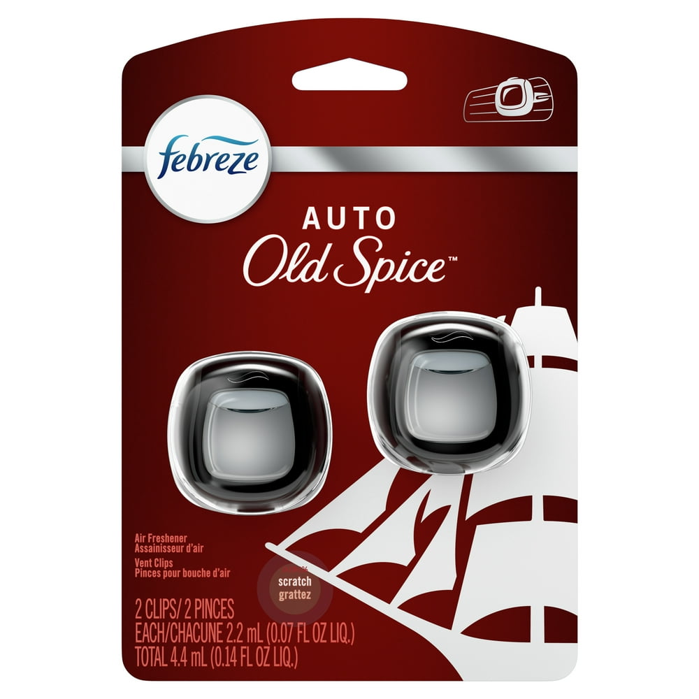 Febreze Car OdorEliminating Air Freshener, Old Spice, 2 Ct Walmart