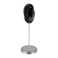 thumbnail image 1 of Modelo de oreja de silicona perforable, oreja falsa, reutilizable, realista, soporte de acero inoxidable. Derecha negra, 1 of 9