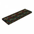thumbnail image 1 of Colorful Bench Pad, Geometric Polka Dots Composition with Halftone Pattern on Dark Toned Background, HR Foam Cushion with Decorative Fabric Cover, 45" x 15" x 2", Multicolor, by Ambesonne, 1 of 3