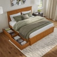 thumbnail image 3 of Nantucket King Platform Bed with Matching Footboard and Drawers in Light Toffee, 3 of 30