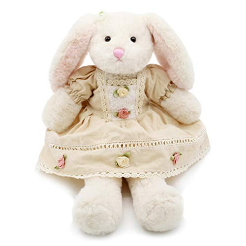 Bunny Rabbit Plush Stuffed Animal White 15 Inch