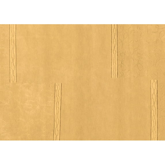 Ahgly Company Indoor Rectangle Solid Brown Modern Area Rugs, 5' x 8'
