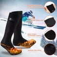 thumbnail image 4 of Heated Socks for Men Women, 5000mAh Rechargeable Foot Warmer Electric Heated Socks - Up to 10 Hours of Heat, Washable Winter Warm Socks for Outdoors Work Fishing Hunting Skiing Cycling Hiking Camping, 4 of 7