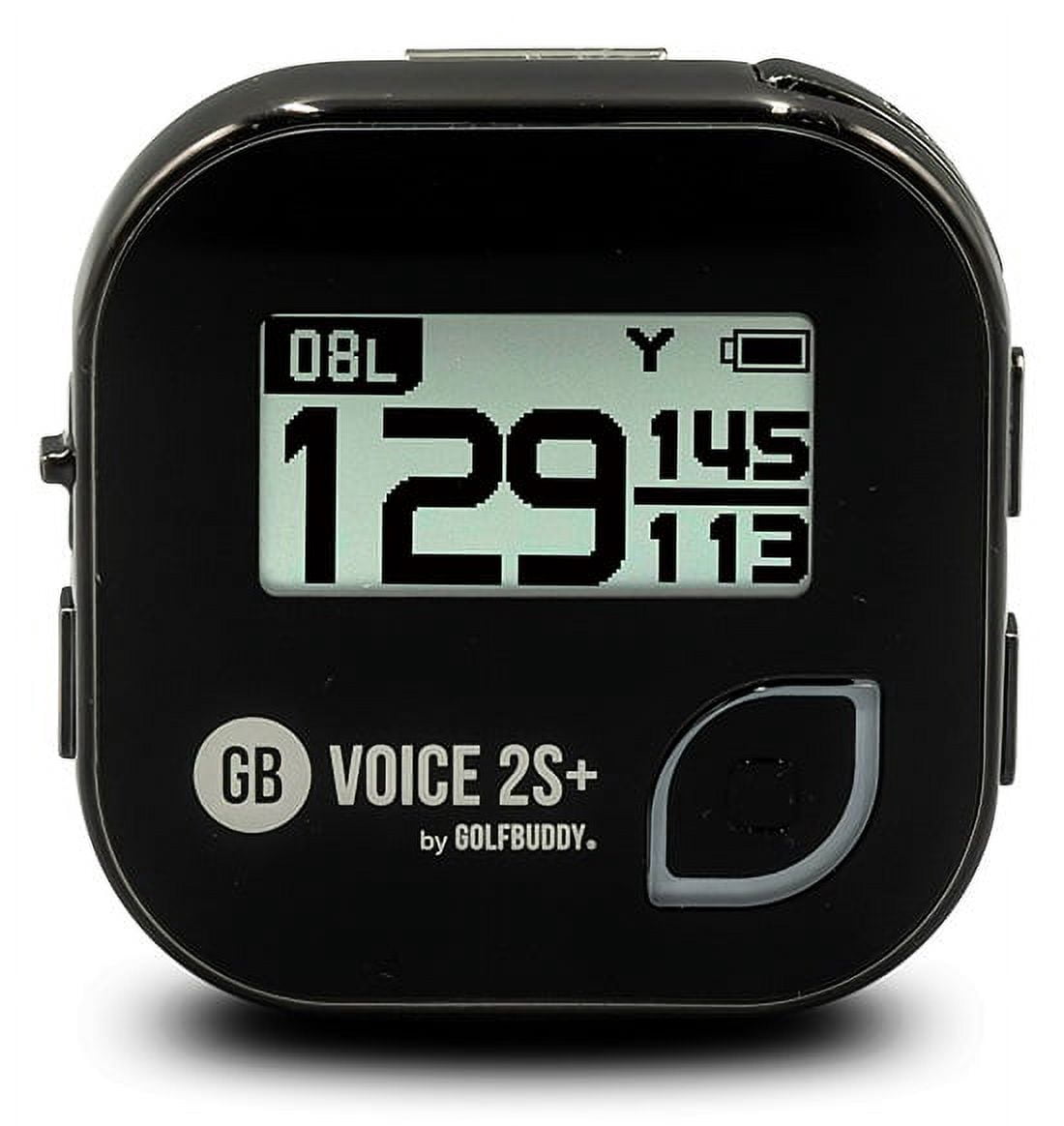 GolfBuddy GB Voice 2S+ GPS Golf Rangefinder, Black/Silver
