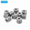 thumbnail image 3 of PATIKIL Adaptateurs de Filetage Manchon Écrou Réducteur, 10 Pcs M12x M6x10mm Écrou de Réparation Mâle à Femelle Vis Réducteur Conversion Fixation en Acier Inoxydable, Ton Argenté, 3 of 7