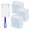 B, variant on Disposable Duster Kit 30 Refills 1 Handle Electrostatic Cleaning Tool for Corners Furniture Cars Blinds